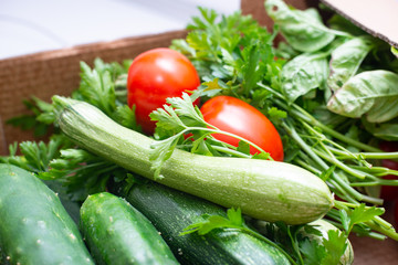 fresh seasonal vegetables, homemade garden vegetables