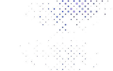 Light BLUE vector backdrop with dots. Blurred bubbles on abstract background with colorful gradient. Pattern for ads, booklets.