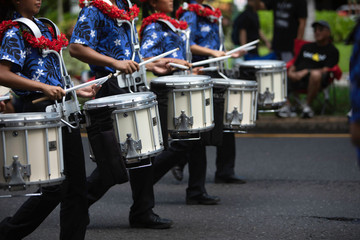 Fototapeta na wymiar Drummers March