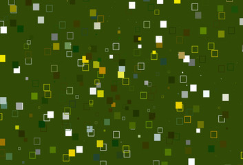 Light Green, Yellow vector layout with rectangles, squares.