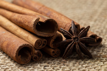 cinnamon and star anise