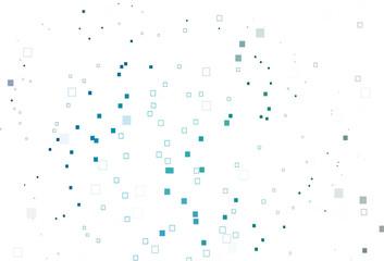 Light Blue, Green vector layout with rectangles, squares.