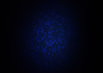 Dark BLUE vector cover in polygonal style.