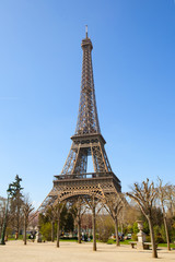 Eiffel Tower in  spring , Paris, France