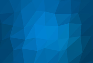 Light BLUE vector shining triangular pattern.