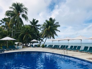 A pool in paradise