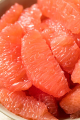 Raw Red Organic Grapefruit Slices