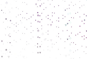 Light Purple vector cover with symbols of gamble.