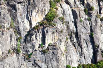 Granite formations at the entrance of Yosemite Valley