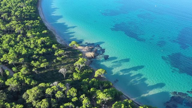 Porquerolles clear water idyllic beach Courtade France paradise destination Hy&egrave;res island