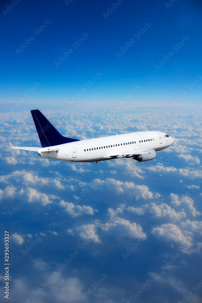 Canvas Prints sky and clouds from above the ground viewed from an airplane