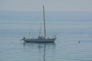 Boat on calm water