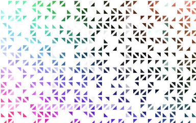 Light Multicolor, Rainbow vector template with crystals, triangles. Beautiful illustration with triangles in nature style. Smart design for your business advert.