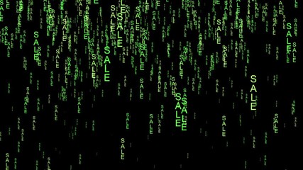 Sale computing data code matrix style - Powered by Adobe
