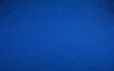 Dark BLUE vector blurry triangle texture. Modern geometrical abstract illustration with gradient. Completely new design for your business.