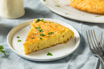 Homemade Spaghetti Omelette with Eggs