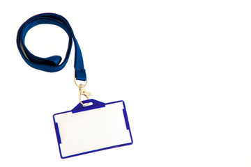 Id Badge on tisolated background