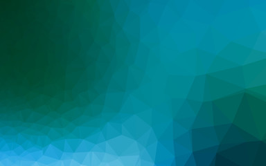 Light Blue, Green vector shining triangular pattern. A sample with polygonal shapes. Elegant pattern for a brand book.