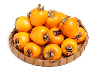 persimmon on a white background 