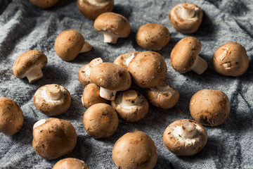 Raw Organic Baby Bella Mushrooms