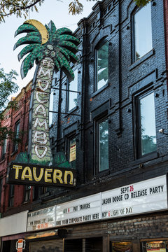 Historic El Mocambo Tavern. A live music and entertainment venue on in downtown Toronto, Canada. On this site since 1850,.