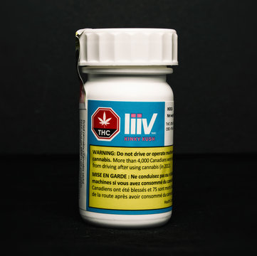 Retail Cannabis In Original Packaging. Liiv By Canntrust, Licensed Providers Of Legal Marijuana In Canada.