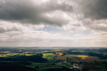 Fototapeta premium Aerial drone photography of Trutnov, Czech Republic. 