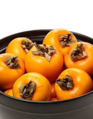 persimmon on a white background 