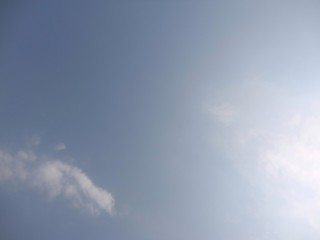 White cloud and blue sky