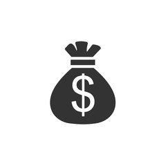 Bag of money icon symbol 