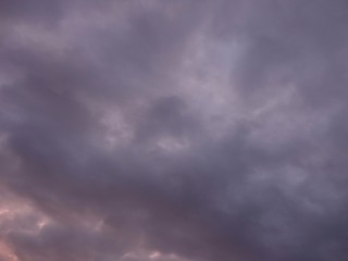 Obraz premium Dark cloud in the morning