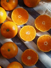 Fresh Korean fruit Jeju citrus, mandarin, tangerine 