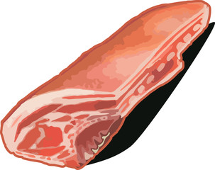  back of pork for chop with bone crust