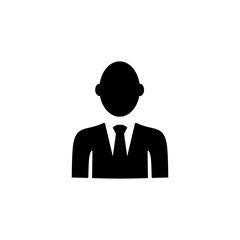 Business person silhouette icon