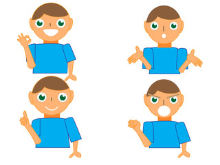 男の子の豊かな表情２