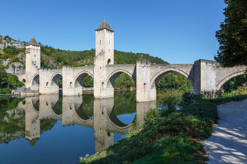Fototapeta na wymiar Pint valentre bridge Cahors France