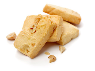 Cookies on white background