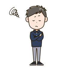 困る男性　ポーズ　イラスト
