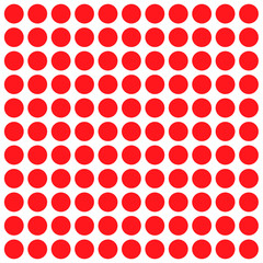 red circle round point on white background design for pattern wallpaper background, tile vector illustration