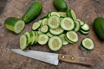 fresh cucumbers