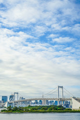 Obraz premium お台場から見える東京都内の街並み