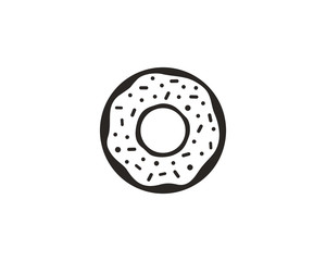 Donut icon symbol vector