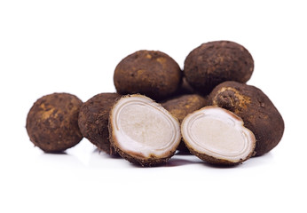 Barometer Earthstars, Mushroom isolated on white background.