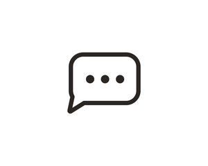 Chat icon symbol vector