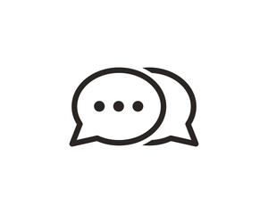 Chat icon symbol vector