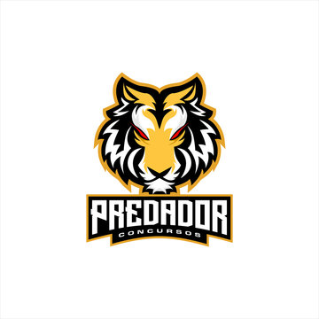 tiger head e sports logo design gaming mascot