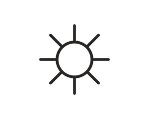 Obraz premium Brightness icon symbol vector