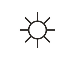 Brightness icon symbol vector