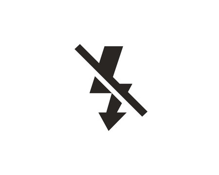 Blitz photography icon symbol vector