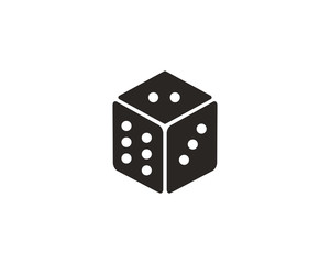 Dice icon symbol vector